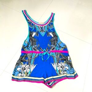 Bohemian beach romper cover up